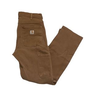 Womens brown Carhartt Carpenter straight fit pants size 6 Regular